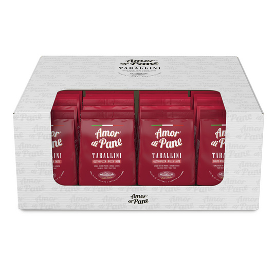Produktbild von Amor di Pane Tarallini Gusto Pizza in einem Karton